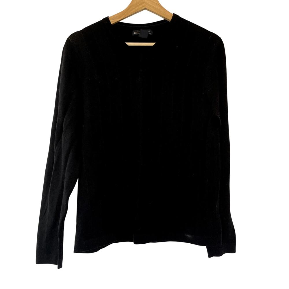 Banana Republic extra-fine italian merino black sweater men's size small luxury